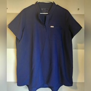 Figs Kitale Maternity Scrub Top Size XL Navy Blue